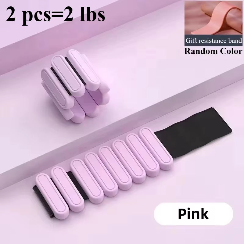 Wrist Weights Ankle Weights for Men&Women Portable Wearable Adjustable Leg Wrist Weighted Bracelet for Pilate、Yoga、Gym Training
